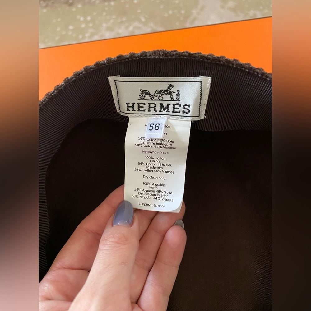 Hermes Vauban Velvet Hat - Picture 5 of 7